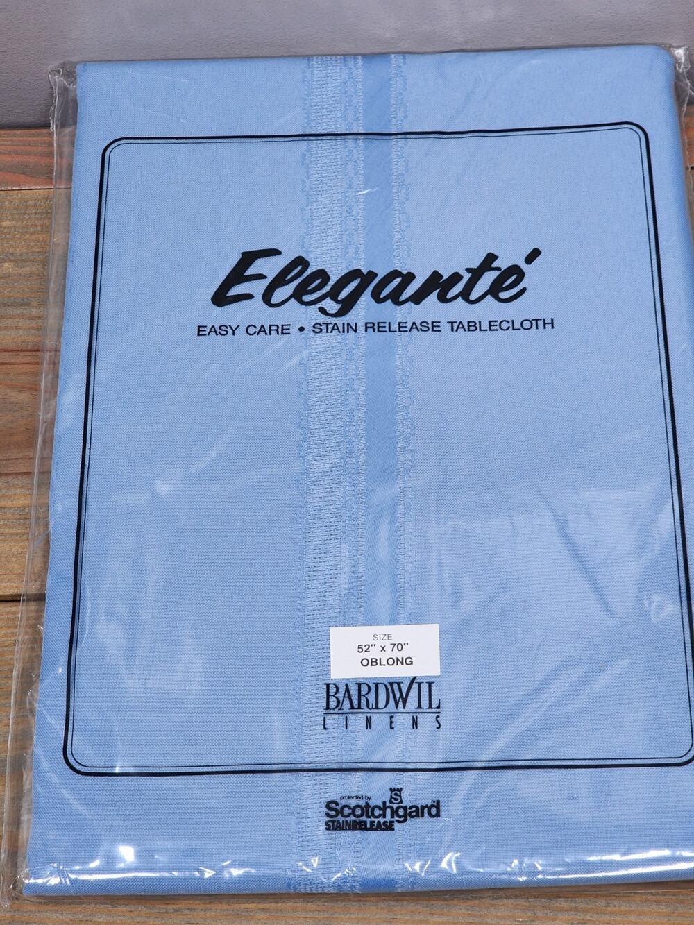 Vintage Bardwil Linens Elegante Scotchgard Tablecloth, Oblong 52" x 70" New USA